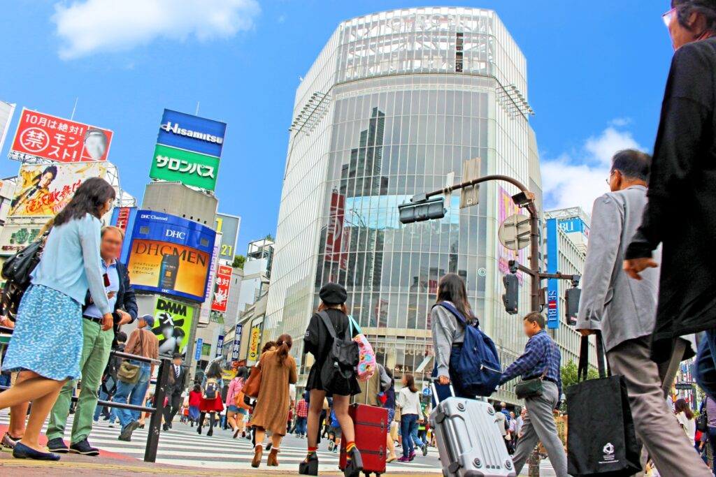 渋谷駅前のスクランブル交差点